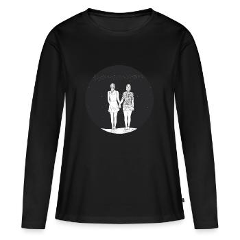 ensemble - T-shirt manches longues Premium bio Femme - noir - Devant - Julia (174cm)