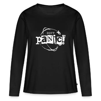 Pas de panique ! Vaisseau spatial Galaxy Rocket 42 - T-shirt manches longues Premium bio Femme - noir - Devant - Julia (174cm)
