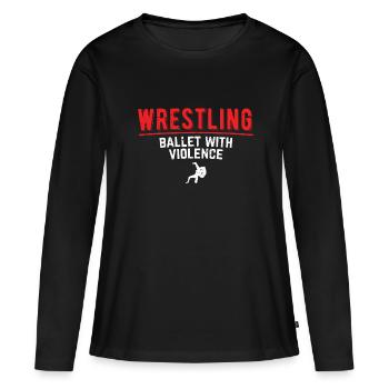 Grappling Martial Arts Wrestling - Frauen Premium Bio Langarmshirt - Schwarz - Vorne - Julia (174cm)