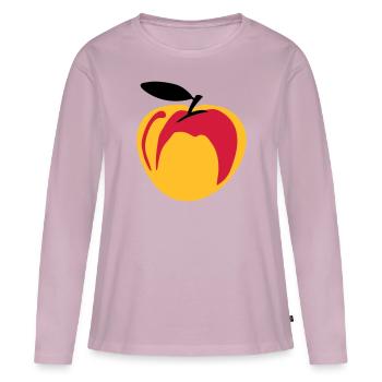 Peach - Women's Premium Organic Long Sleeve Shirt - dusky pink - Front - Julia (174cm)