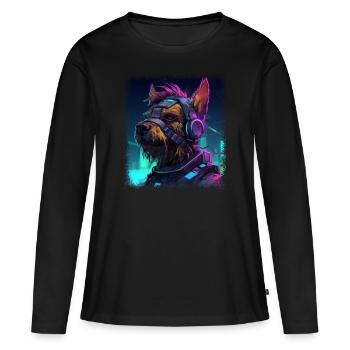 beagle gifts joke beagle lover gift - Frauen Premium Bio Langarmshirt - Schwarz - Vorne - Julia (174cm)