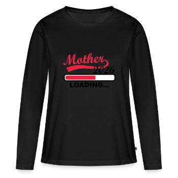 Mother 2026 Loading Progress Indicator - Women's Premium Organic Long Sleeve Shirt - black - Front - Julia (174cm)