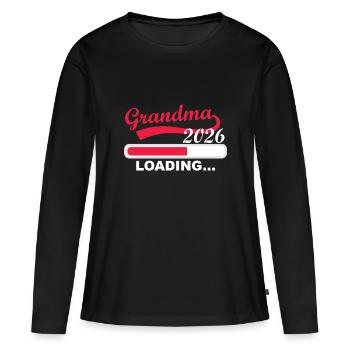 Grandmother 2026 is loaded - Women's Premium Organic Long Sleeve Shirt - black - Front - Julia (174cm)