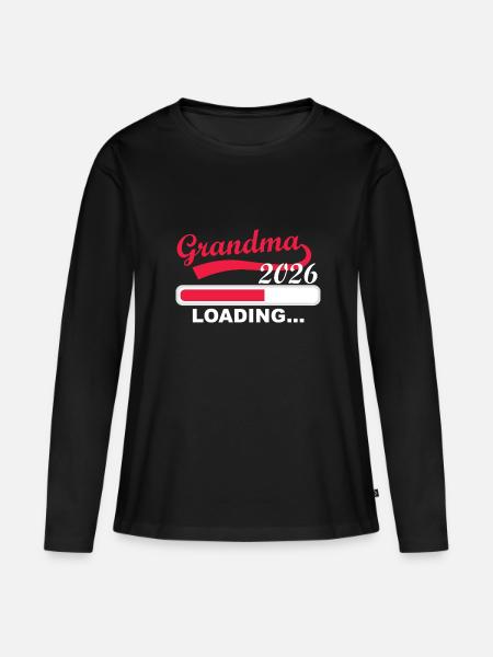 Großmutter 2026 Wird Geladen - Frauen Premium Bio Langarmshirt - Schwarz