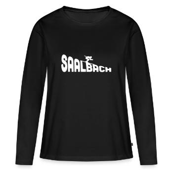 Séjour au ski Saalbach 2019 - T-shirt manches longues Premium bio Femme - noir - Devant - Julia (174cm)