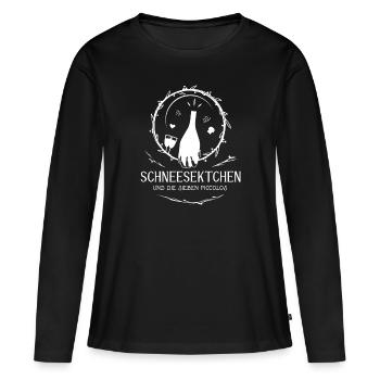 Schneesektchen Polterabend Frauen - Frauen Premium Bio Langarmshirt - Schwarz - Vorne - Julia (174cm)