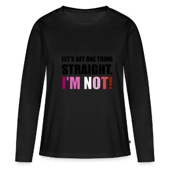 Lesbian LGBT Gay Pride Rainbow CSD Love - Frauen Premium Bio Langarmshirt - Schwarz - Vorne - Julia (174cm)