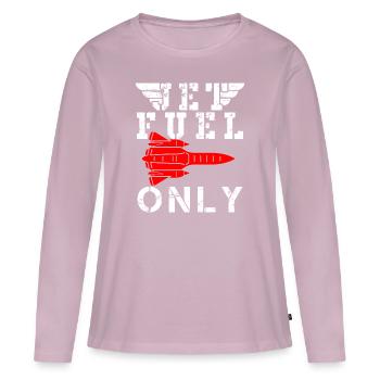 Jet Fighter Pilot Air Force Aircraft - Frauen Premium Bio Langarmshirt - Altrosa - Vorne - Julia (174cm)
