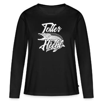 Toller Hecht - Frauen Premium Bio Langarmshirt - Schwarz - Vorne - Julia (174cm)