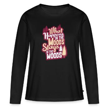 lumberjack - Women's Premium Organic Long Sleeve Shirt - black - Front - Julia (174cm)