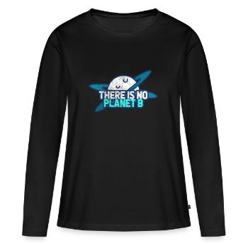 Environmental protection Climate protection - Women's Premium Organic Long Sleeve Shirt - black - Front - Julia (174cm)