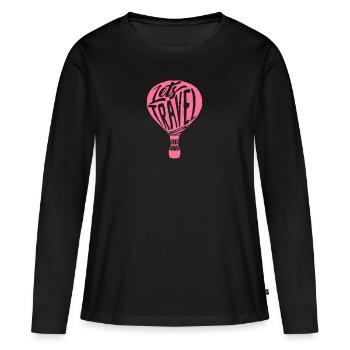Reisen Reise - Frauen Premium Bio Langarmshirt - Schwarz - Vorne - Julia (174cm)