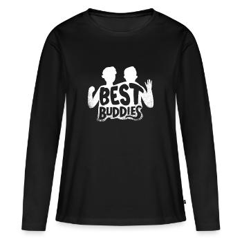 Beste Freunde - Frauen Premium Bio Langarmshirt - Schwarz - Vorne - Julia (174cm)