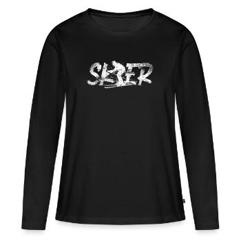 Ski skis - Women's Premium Organic Long Sleeve Shirt - black - Front - Julia (174cm)