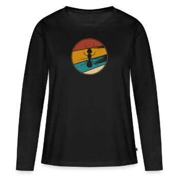 Fourmis colonie de fourmis fourreau de fourmis - T-shirt manches longues Premium bio Femme - noir - Devant - Julia (174cm)