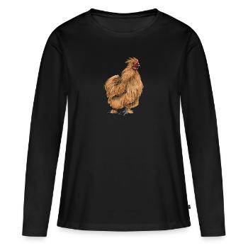 Brahma ChickenS I Chicken Poultry Motif pour - T-shirt manches longues Premium bio Femme - noir - Devant - Julia (174cm)
