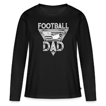 Football-vati-design Pour - T-shirt manches longues Premium bio Femme - noir - Devant - Julia (174cm)