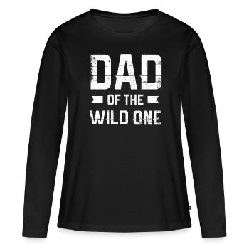 Papa de Wild Design for a Father - T-shirt manches longues Premium bio Femme - noir - Devant - Julia (174cm)