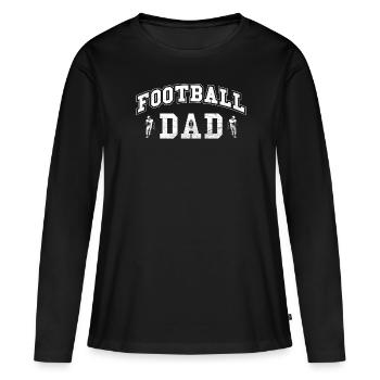 Football-vati-design Pour - T-shirt manches longues Premium bio Femme - noir - Devant - Julia (174cm)