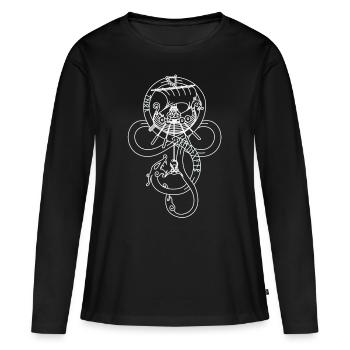 Thor - T-shirt manches longues Premium bio Femme - noir - Devant - Julia (174cm)