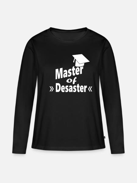 Abschluss - Frauen Premium Bio Langarmshirt - Schwarz
