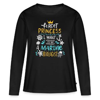 Marine biology Marine biologist Marine biologist - Women's Premium Organic Long Sleeve Shirt - black - Front - Julia (174cm)