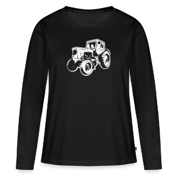 Farmer tractor trecker acres DDR MTS gift - Women's Premium Organic Long Sleeve Shirt - black - Front - Julia (174cm)