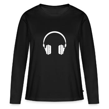 Casques - best-sellers - T-shirt manches longues Premium bio Femme - noir - Devant - Julia (174cm)