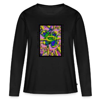 Kunst ist sichtbares Denken - 1 - Frauen Premium Bio Langarmshirt - Schwarz - Vorne - Julia (174cm)