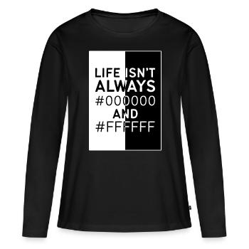 Designerin Grafiker Grafik Designer Künstler - Frauen Premium Bio Langarmshirt - Schwarz - Vorne - Julia (174cm)