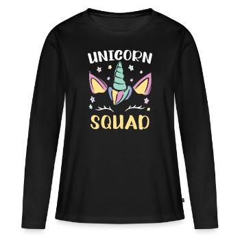 Magical Unicorn Squad Mythical Legendary Creature - Women's Premium Organic Long Sleeve Shirt - black - Front - Julia (174cm)