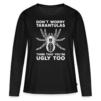 Tarantula Haustier | Vogelspinnen Spinne Geschenke - Frauen Premium Bio Langarmshirt - Schwarz - Vorne - Julia (174cm)