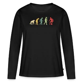 Fútbol Girl Player Dribble Evolution - T-shirt manches longues Premium bio Femme - noir - Devant - Julia (174cm)