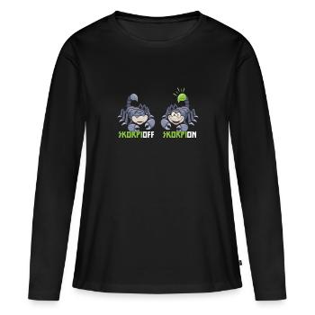 Scorpion Scorpion Scorpion Insecte - T-shirt manches longues Premium bio Femme - noir - Devant - Julia (174cm)