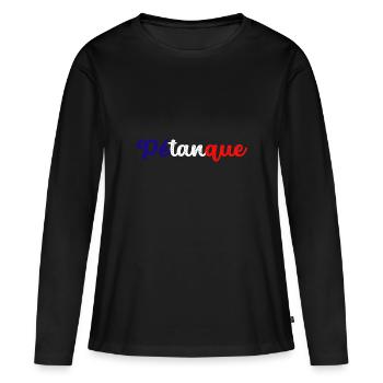 Petanque, for bowling - Women's Premium Organic Long Sleeve Shirt - black - Front - Julia (174cm)