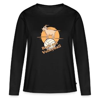 Envie de volley-ball - T-shirt manches longues Premium bio Femme - noir - Devant - Julia (174cm)