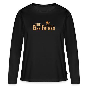 The Bee Father Beekeeper - T-shirt manches longues Premium bio Femme - noir - Devant - Julia (174cm)