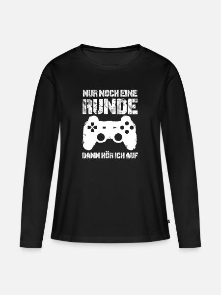 Zocken - Frauen Premium Bio Langarmshirt - Schwarz