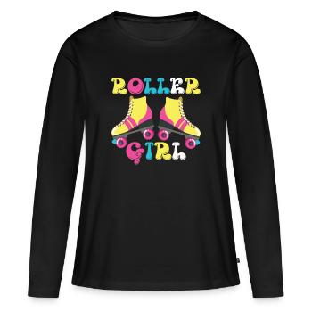 Roller skates Roller skating Roller skaters - Women's Premium Organic Long Sleeve Shirt - black - Front - Julia (174cm)