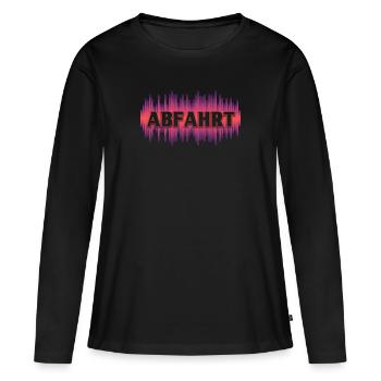 Abfahrt Techno Party Raver Hardstyle Geschenk - Frauen Premium Bio Langarmshirt - Schwarz - Vorne - Julia (174cm)