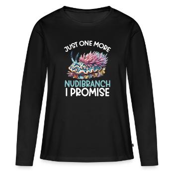 Nur Noch Eine Nacktschnecke, Das Verspreche Ich - Frauen Premium Bio Langarmshirt - Schwarz - Vorne - Julia (174cm)