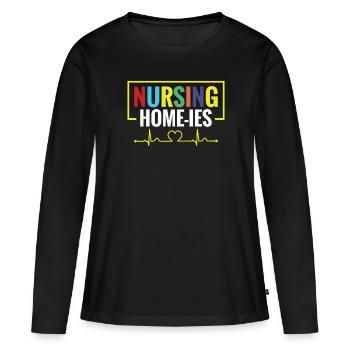 Nursing Home Administrators - Women's Premium Organic Long Sleeve Shirt - black - Front - Julia (174cm)