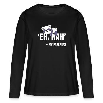 Seuls les perdants ont besoin d’un pancréas - T-shirt manches longues Premium bio Femme - noir - Devant - Julia (174cm)
