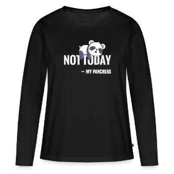 Seuls les perdants ont besoin d’un pancréas - T-shirt manches longues Premium bio Femme - noir - Devant - Julia (174cm)