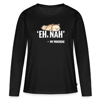 Seuls les perdants ont besoin d’un pancréas - T-shirt manches longues Premium bio Femme - noir - Devant - Julia (174cm)