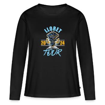 Lloret De Mar 2024 Skelett - Frauen Premium Bio Langarmshirt - Schwarz - Vorne - Julia (174cm)