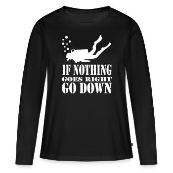 Diving Dive Dive - Women's Premium Organic Long Sleeve Shirt - black - Front - Julia (174cm)