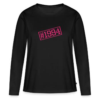 1994 - Women's Premium Organic Long Sleeve Shirt - black - Front - Julia (174cm)
