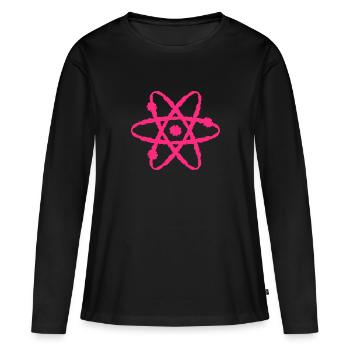 Science symbol - Women's Premium Organic Long Sleeve Shirt - black - Front - Julia (174cm)