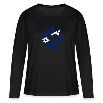 Israël symbole drapeau tache de couleurs cadeau - T-shirt manches longues Premium bio Femme - noir - Devant - Julia (174cm)